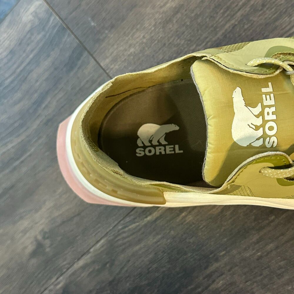 Sorel Kinetic RNEGD Float Sneakers Olive Green Lace Up Lifestyle Shoes Size 9.5 - Picture 9 of 9